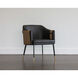 Carter Napa Black / Napa Cognac Dining Armchair